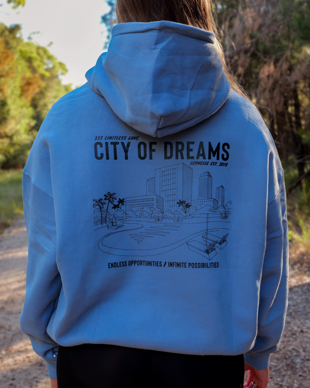 First Class Unisex Hoodie - Twilight Blue