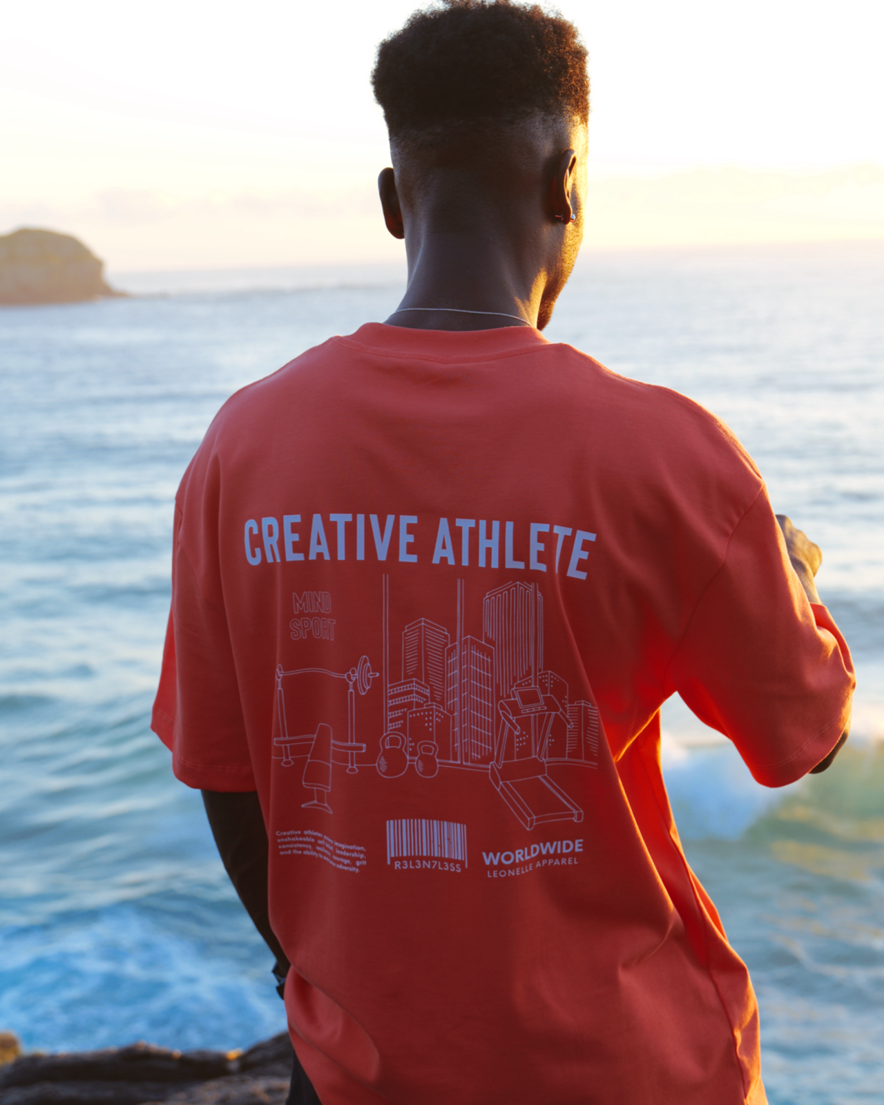 Creative Athlete Tee - Sunset Orange